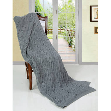 Catherine lansfield knitted throw hot sale